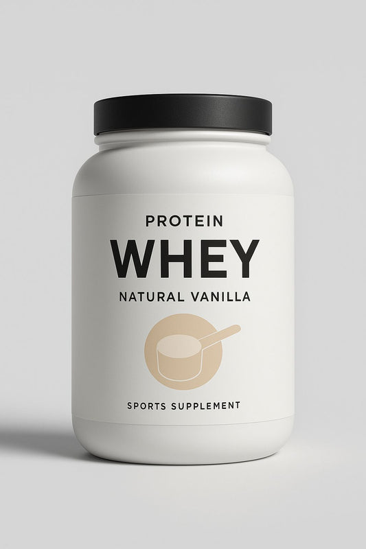 Proteína Whey Natural sabor vainilla en envase de 1 kg